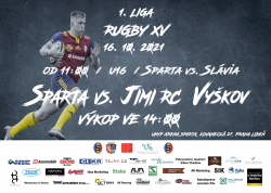 Kam o víkendu? Ragby RC Sparta Praha - JIMI Vyškov